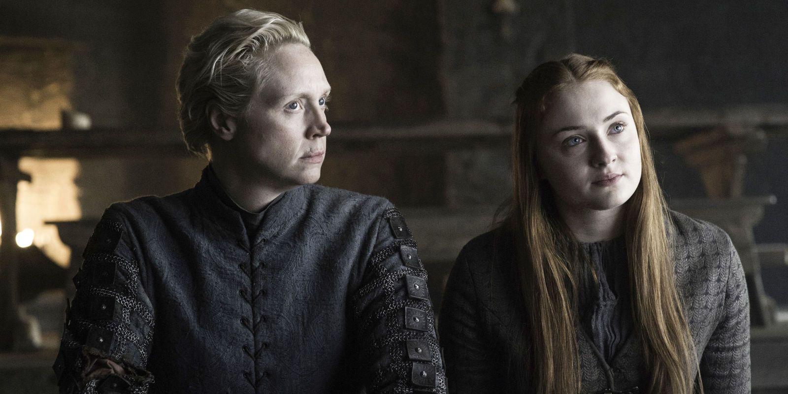 Game of Thrones season 6 - Brienne (Gwendoline Christie) and Sansa (Sophie Turner)