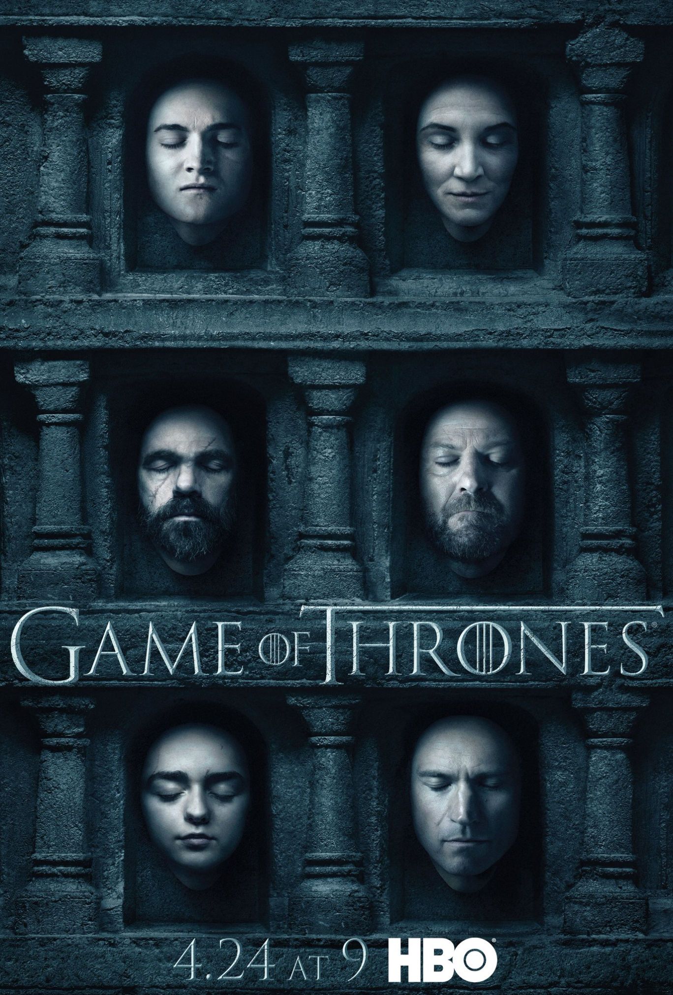 Game of Thrones season 6 - Faces Poster