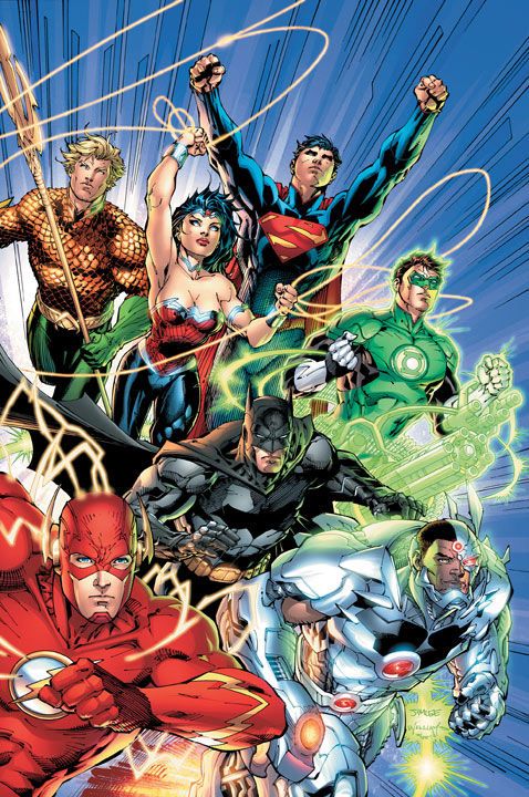 Full Justice League Roster Courtesy of Geoff Johns and Jim Lee