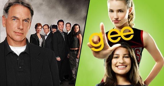 NCIS beat Glee in the key 18-49 demographic.