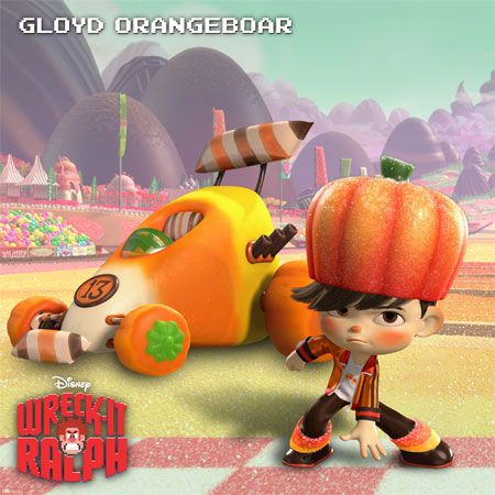 Gloyd Orangeboar - a racer in Sugar Rush from Wreck-It Ralph