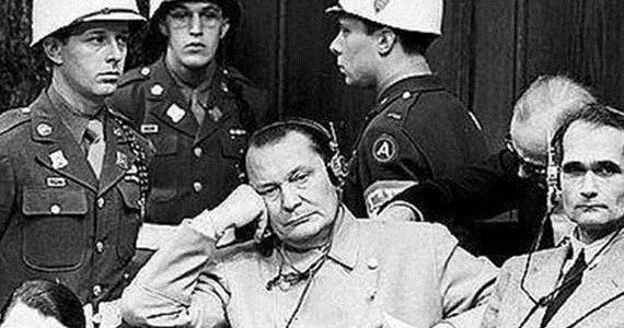 Goering during the Nuremberg Trial