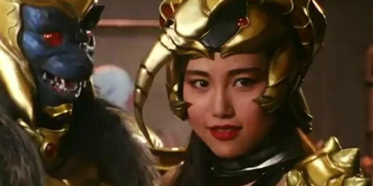 Scorpina with Goldar in Mighty Morphin Power Rangers