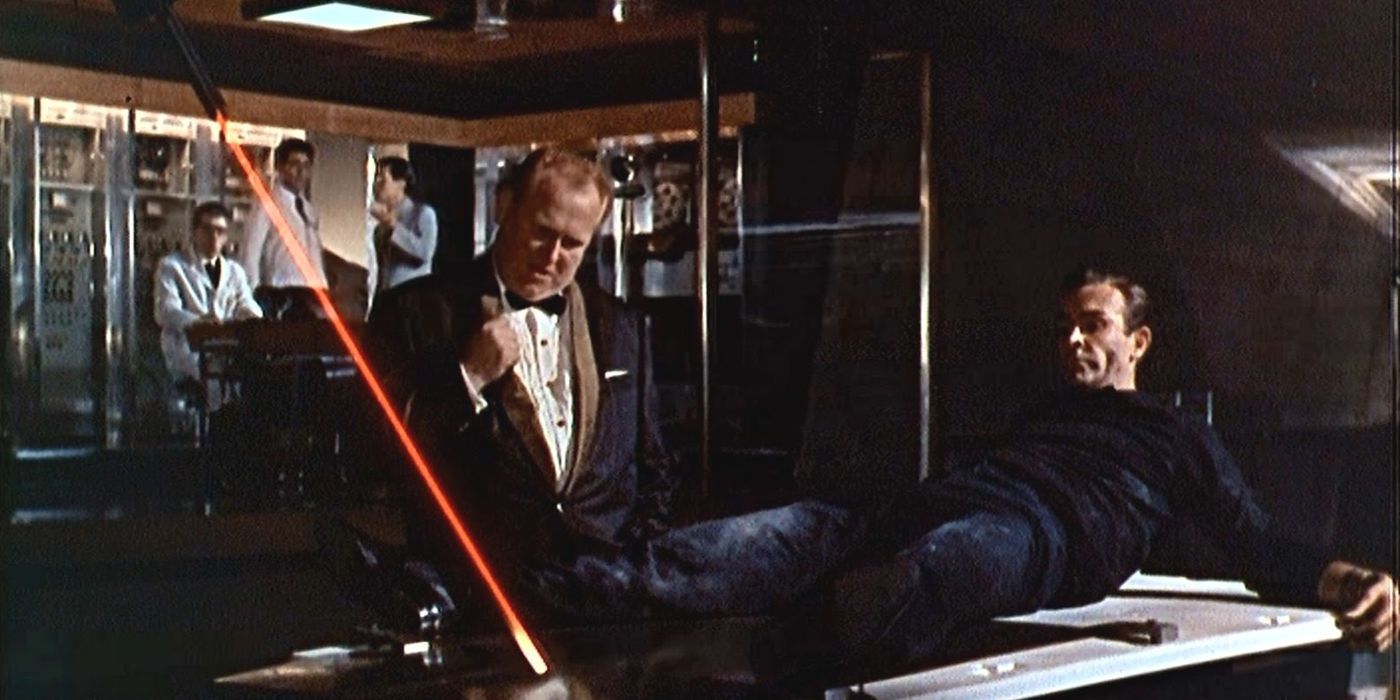 The famous laser sequence from Goldfinger (1964)
