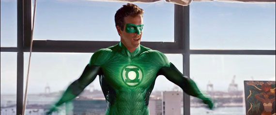 Hal Jordan transforms into Green Lantern