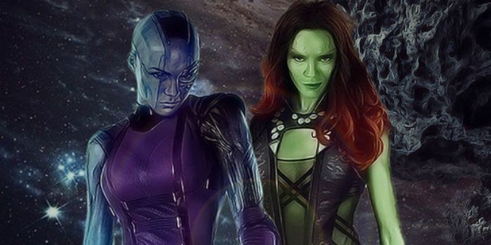 Guardians of the Galaxy - Nebula and Gamora Artwork