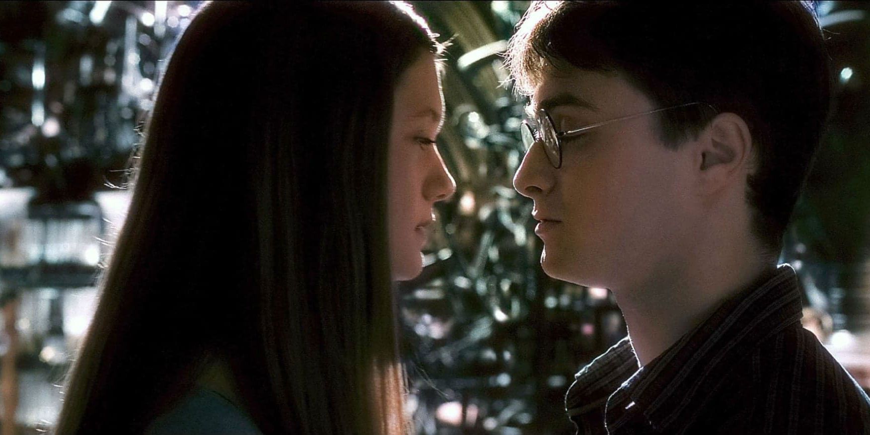 Harry e Gina em Harry Potter
