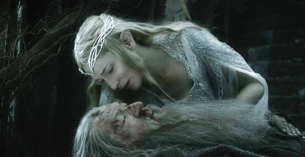 Cate Blanchett and Ian McKellen in The Hobbit: The Battle of the Five Armies (Review)