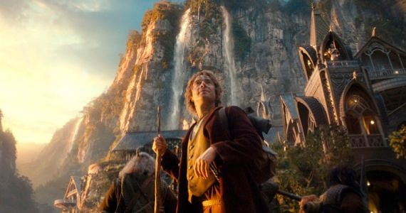 Bilbo arrives in Rivendell in The Hobbit: An Unexpected Journey