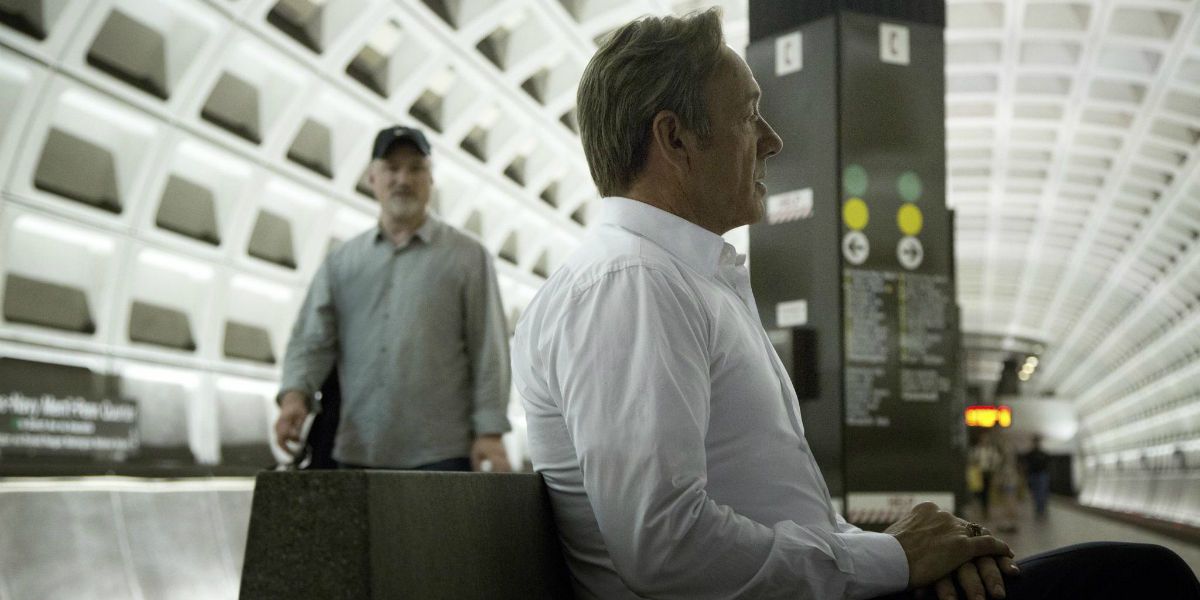David Fincher and Kevin Spacey filming House of Cards