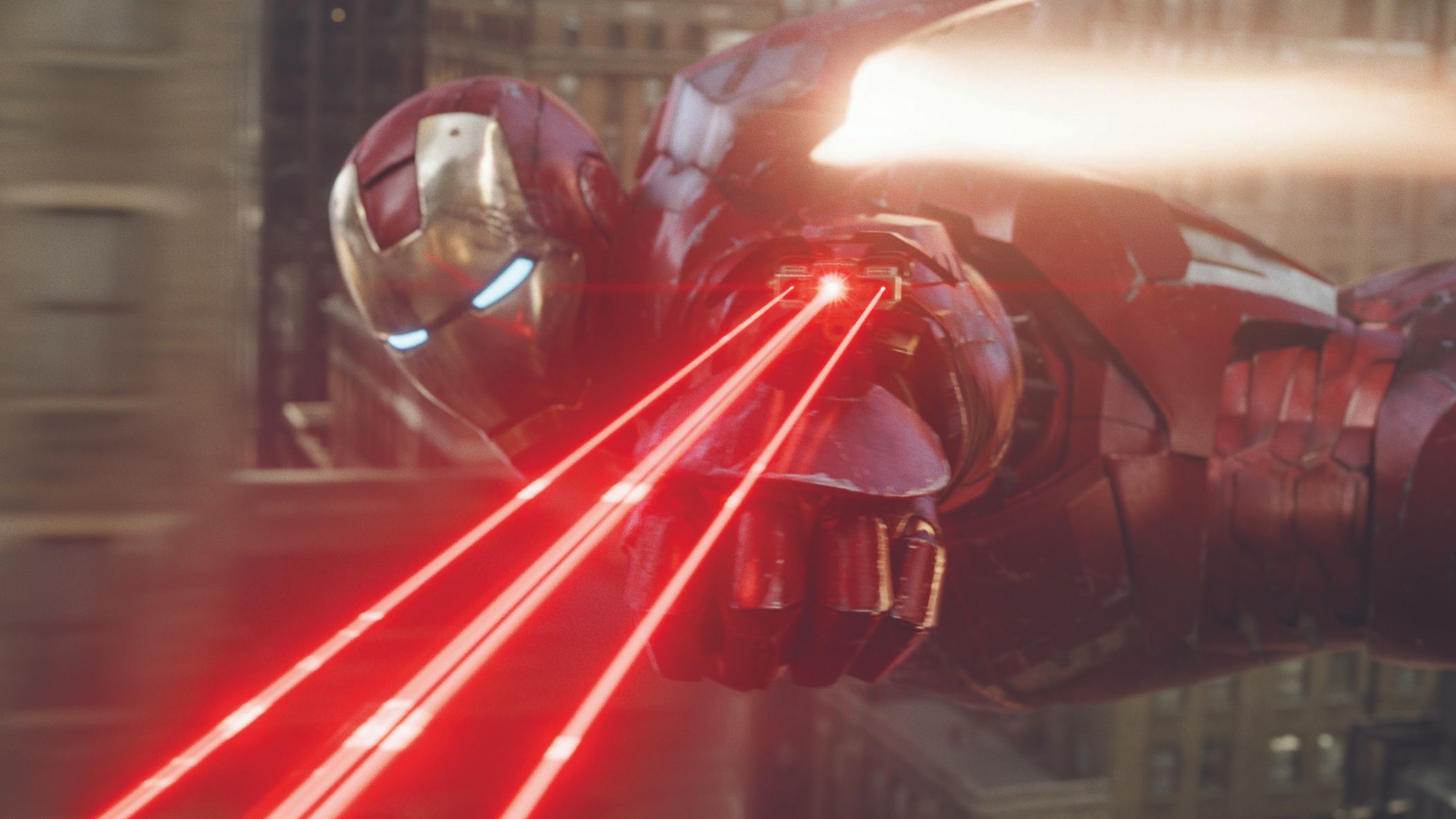 avengers iron man laser