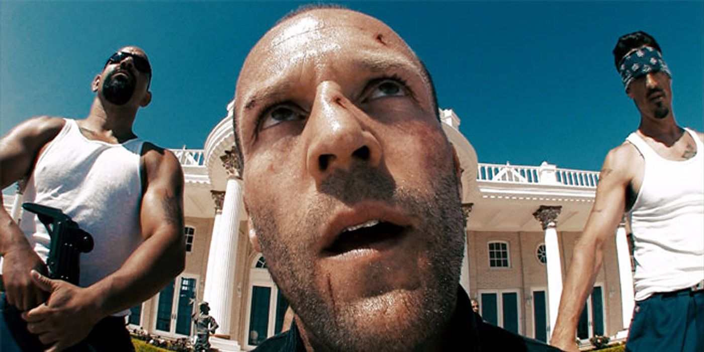 Jason Statham Distorted Close Up Mansion