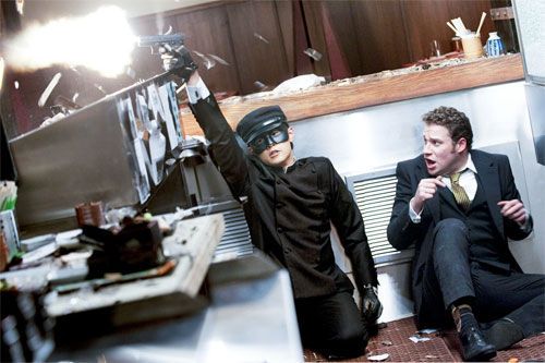 Jay Chou and Seth Rogen in Green Hornet