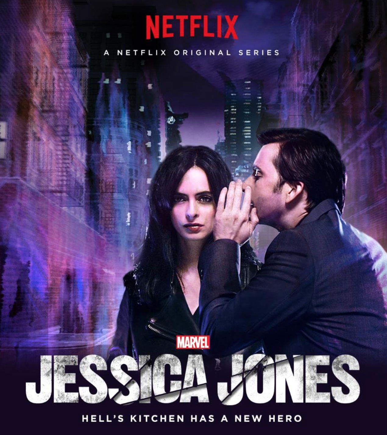 Jessica Jones Poster with Krysten Ritter and David Tennant