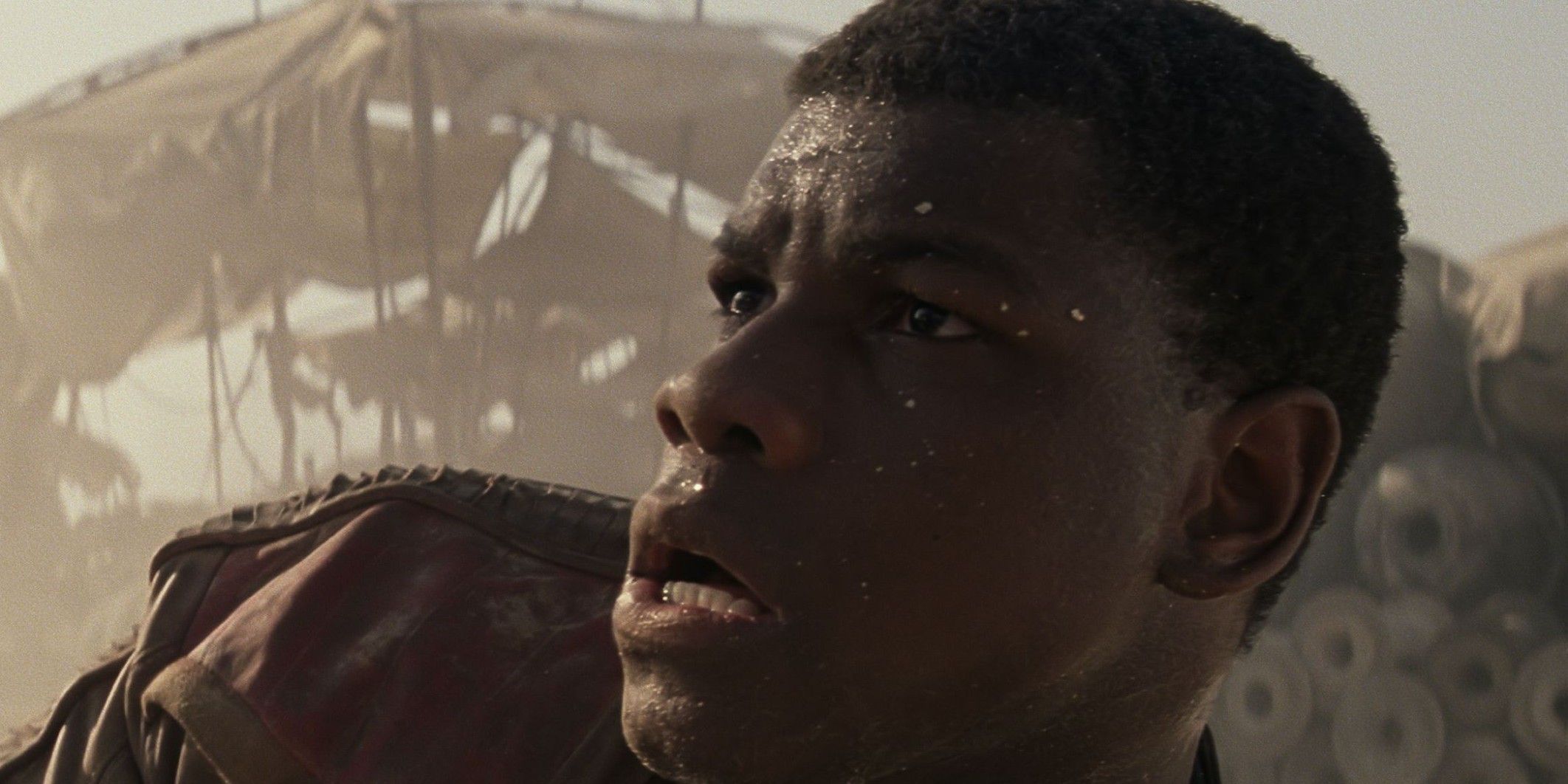 John Boyega as Finn in Star Wars Force Awakens