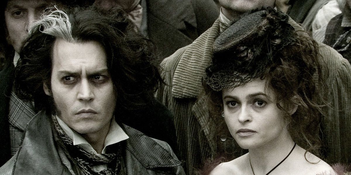 Johnny Depp and Helene Bonham Carter in Sweeney Todd