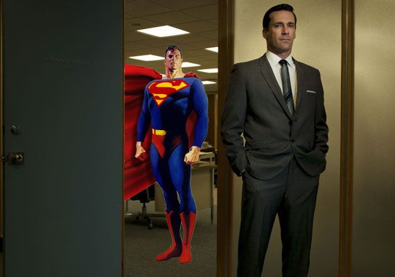 Jon Hamm as Clark Kent in Superman reboot