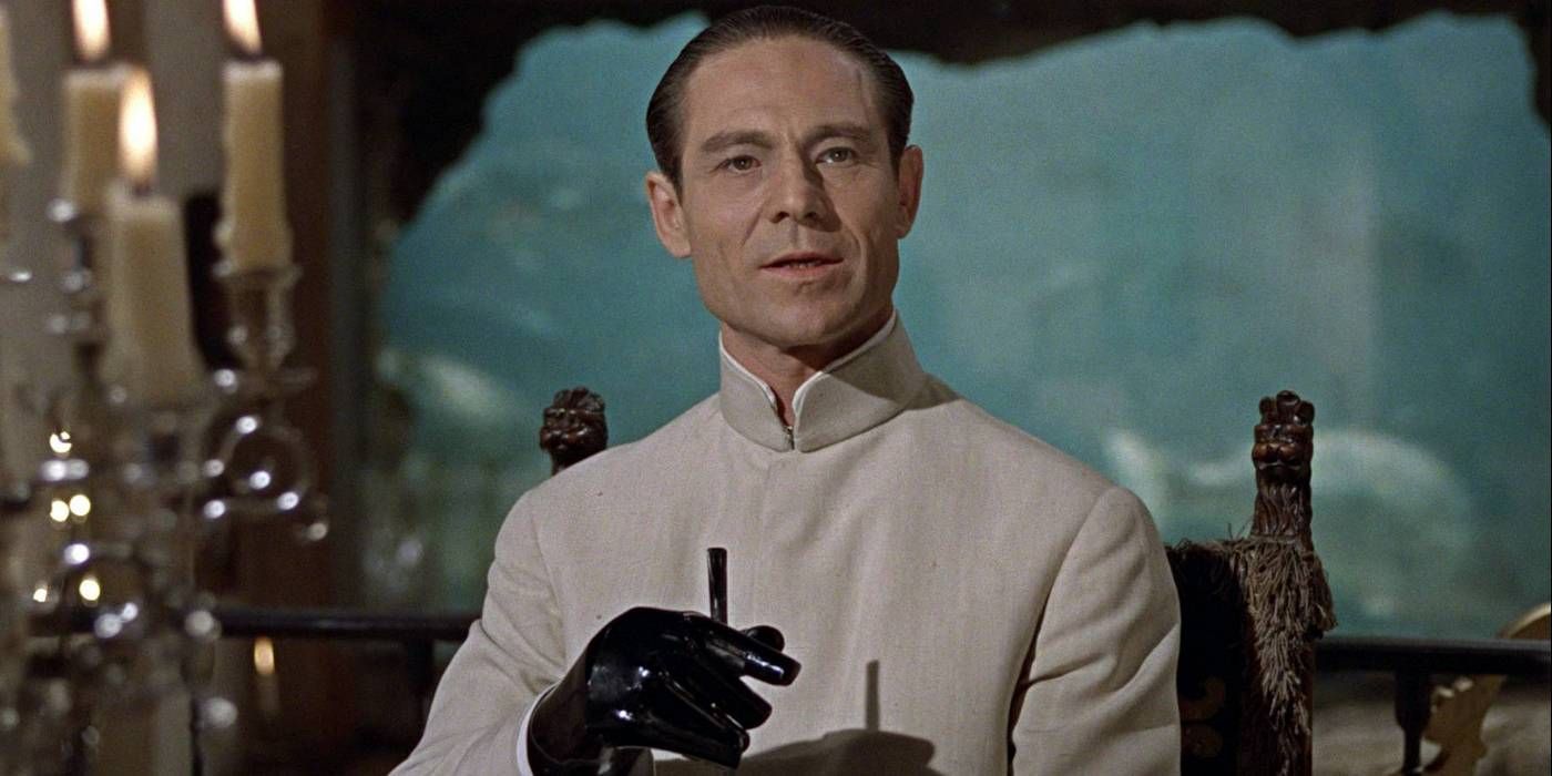 Joseph Wiseman as Dr. No in his lair