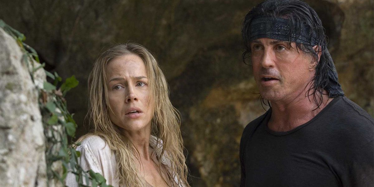 Sylvester Stallone and Julie Benz in Rambo