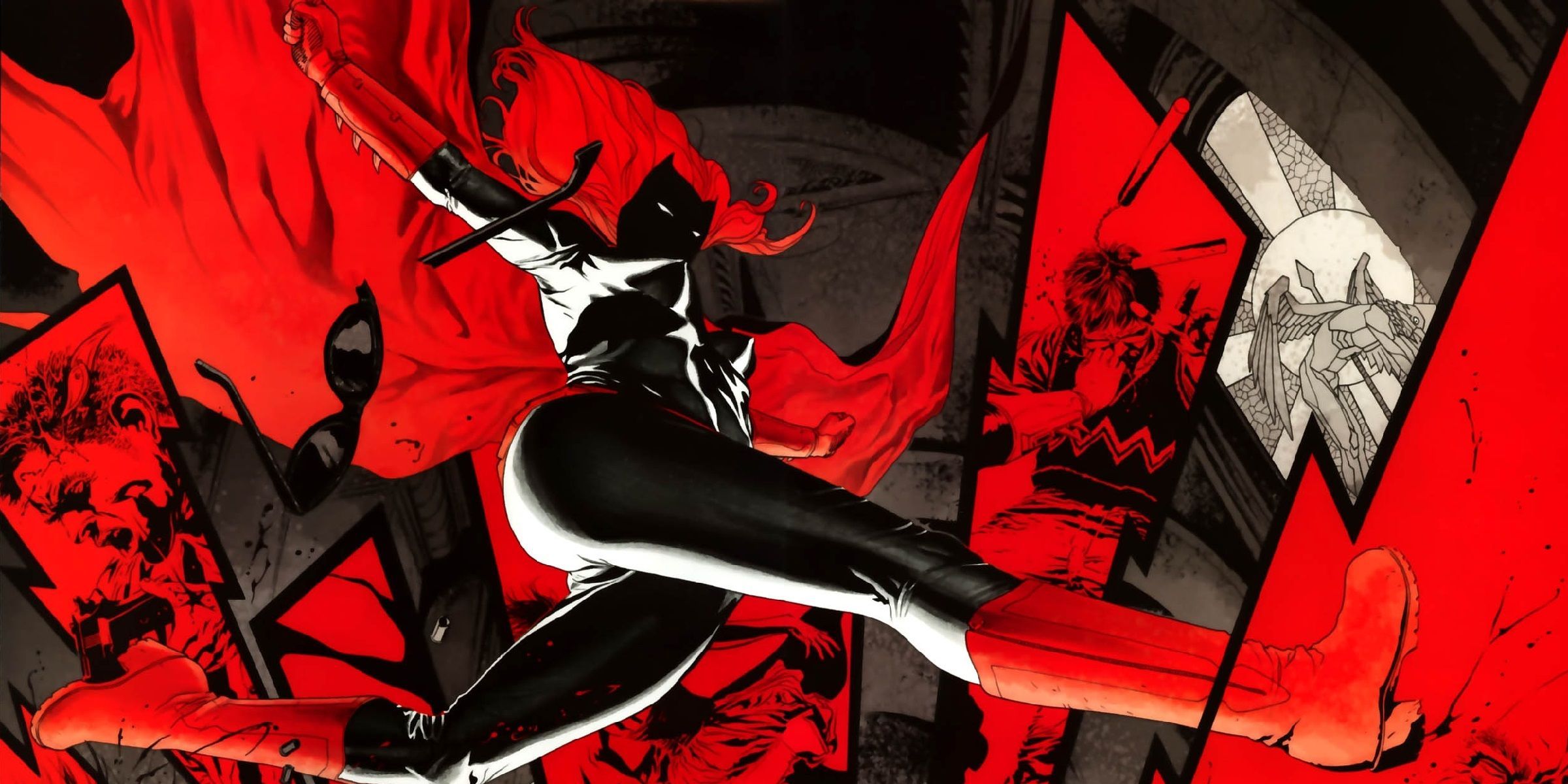 Kate Kane Batwoman attacks in DC Comics.