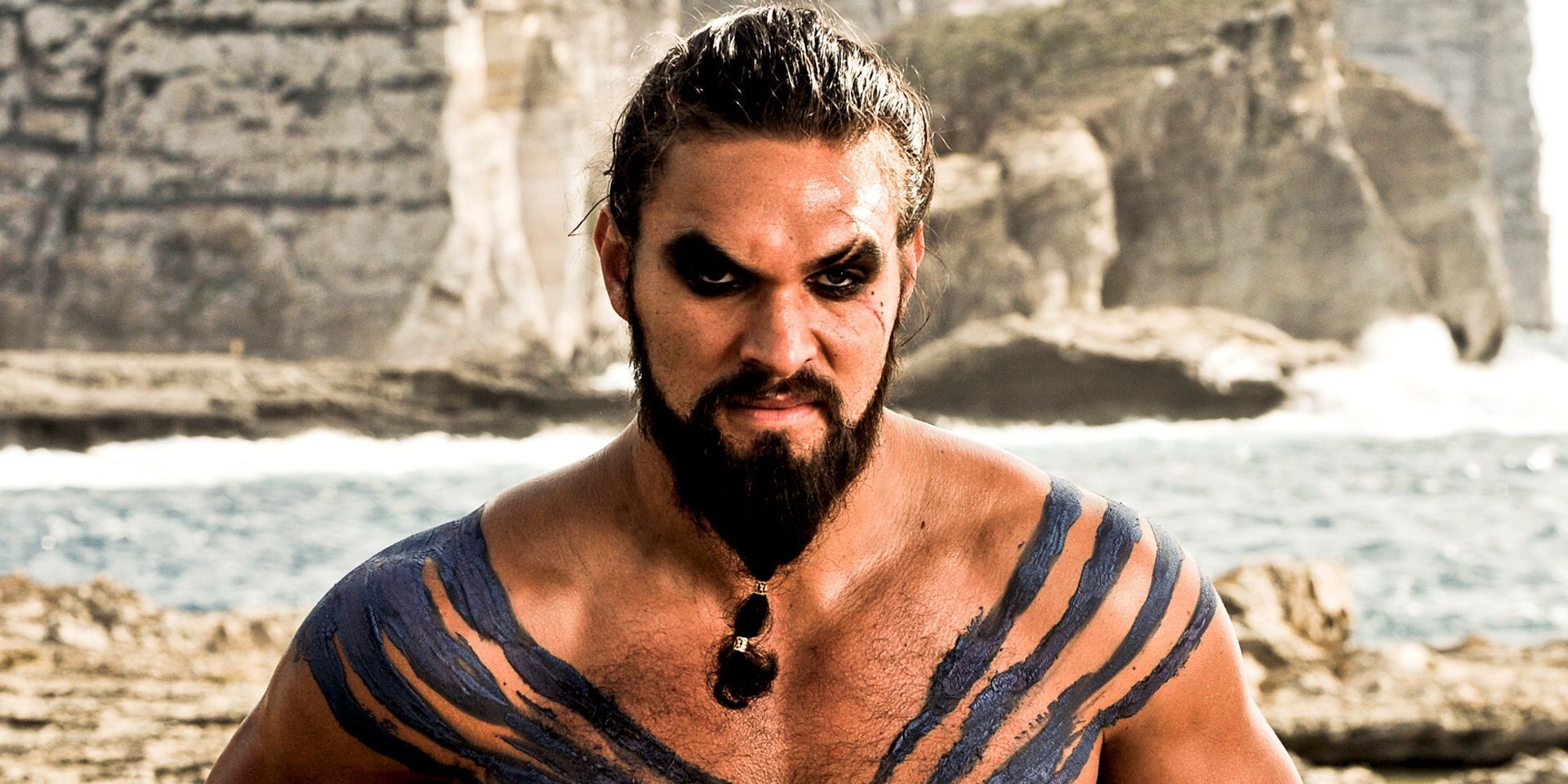 Jason Mamoa as Dothraki Khal Drago in Game of Thrones