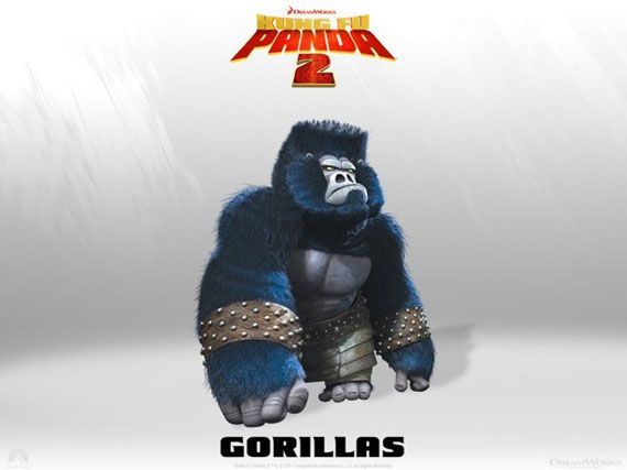 Kung Fu Panda 2 Gorillas movie poster