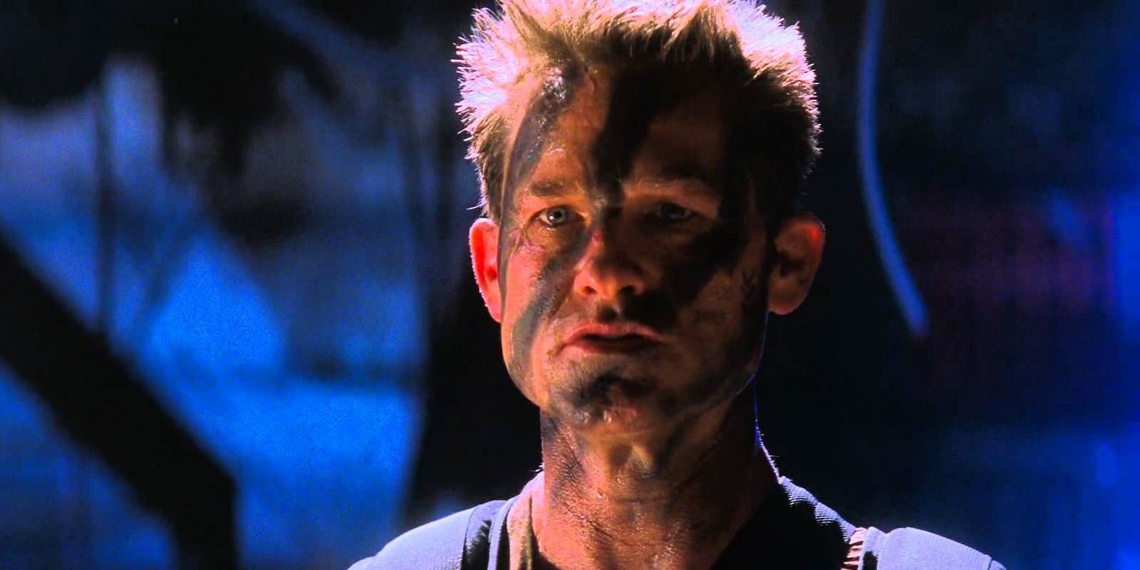 Kurt Russell with face paint in Soldier