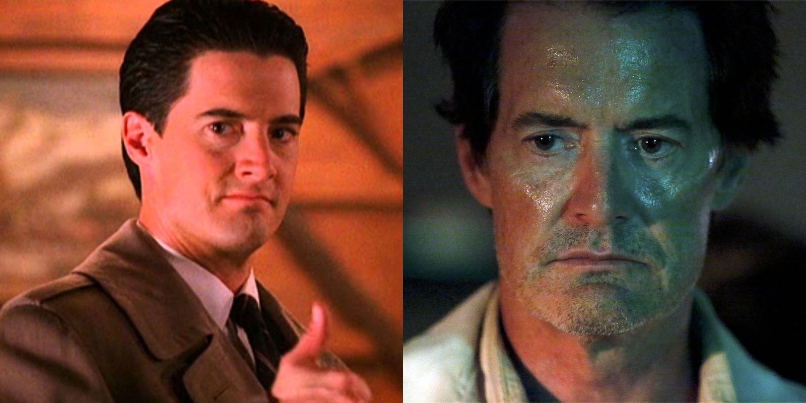 Kyle MacLachlan as Agent Dale Cooper in Twin Peaks and on Agents of S.H.I.E.L.D.