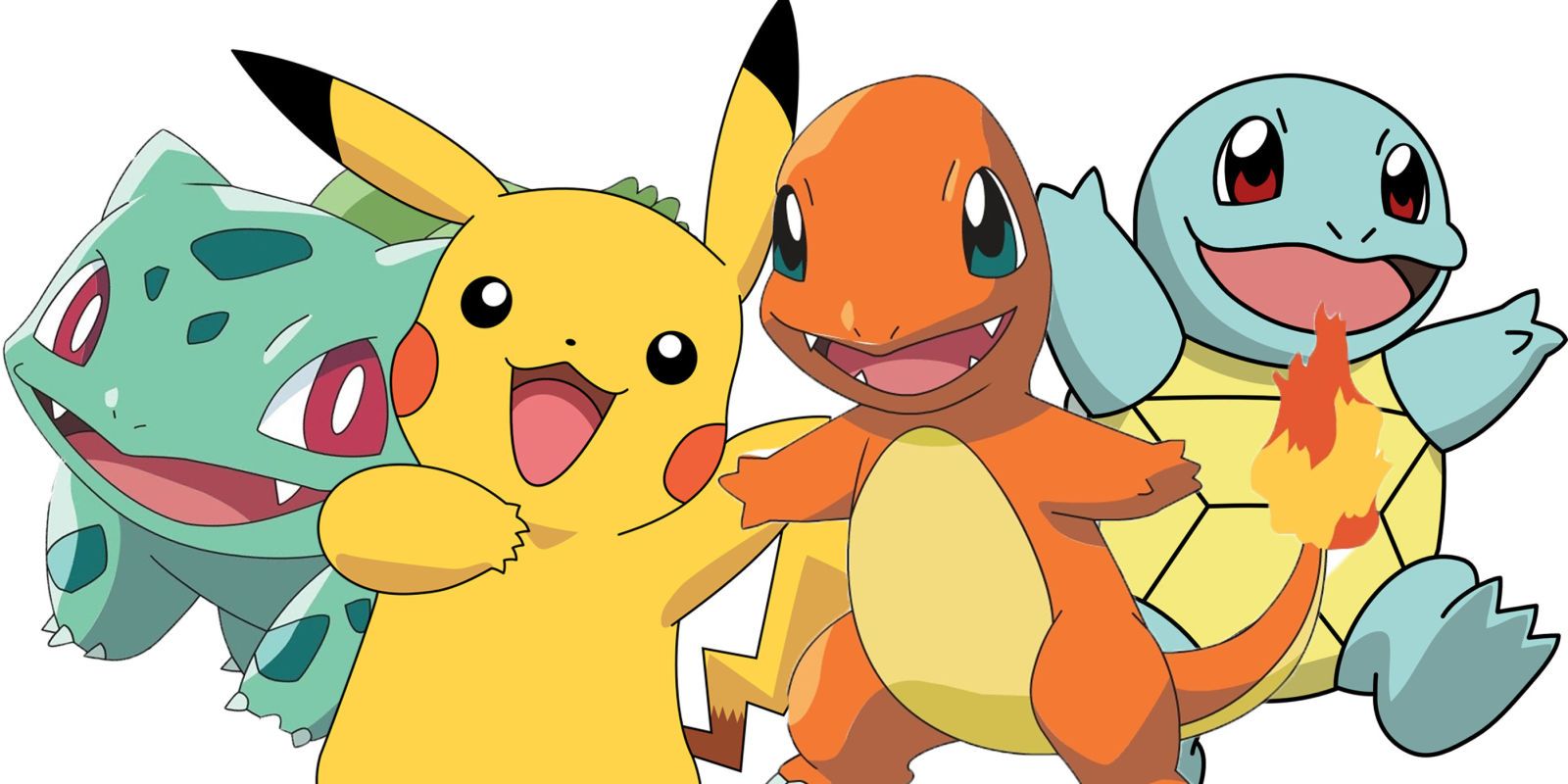 Pokemon Starters and Pikachu