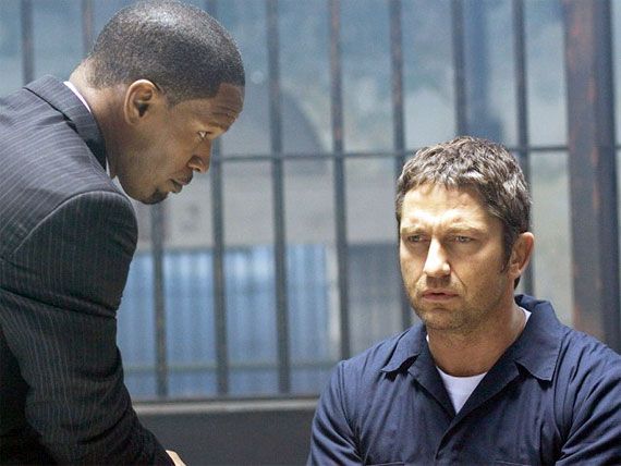 Gerard Butler and Jamie Foxx in Law Abiding Citizen review
