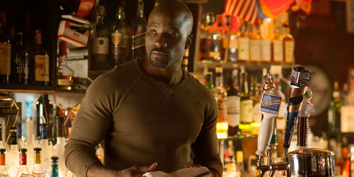 Luke Cage at a bar in the titular show