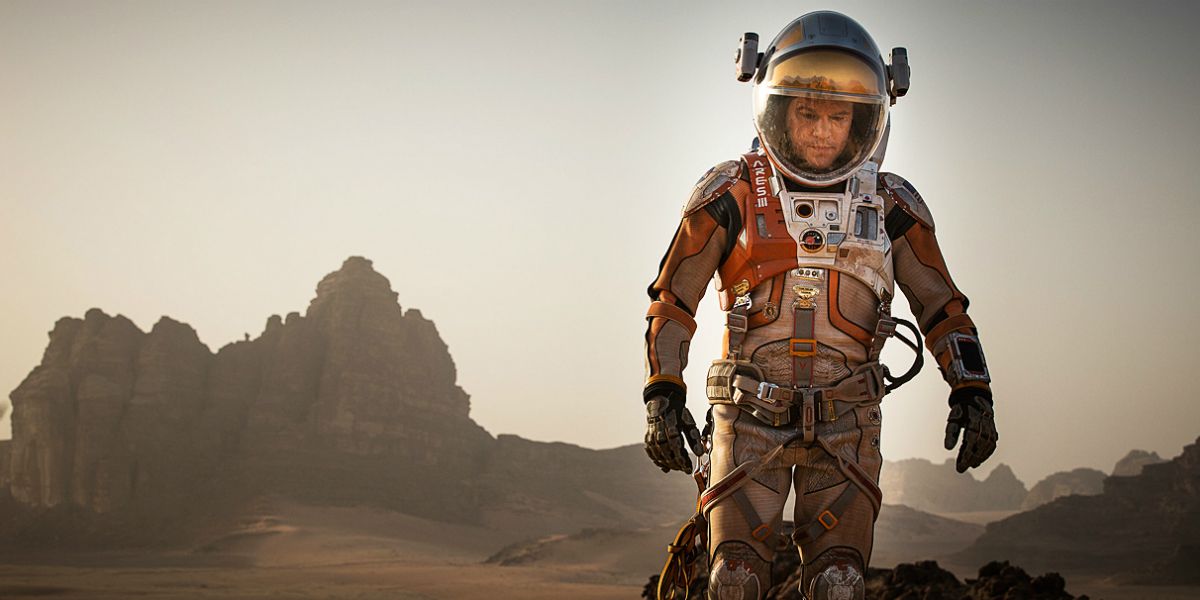 The Martian images with Matt Damon