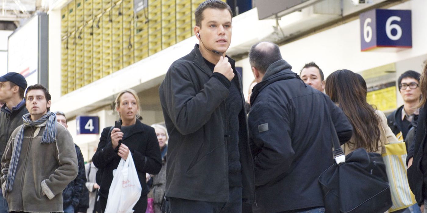 Matt Damon in the Waterloo sequence in The Bourne Ultimatum