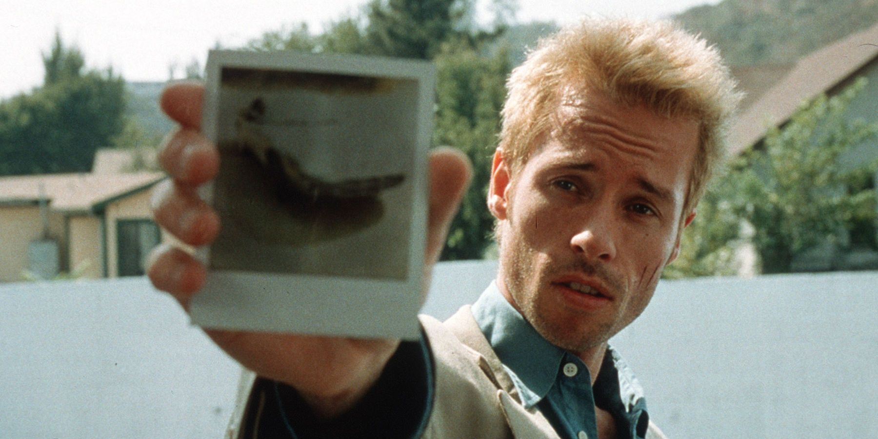 Guy Pearce in Memento by Christopher Nolan