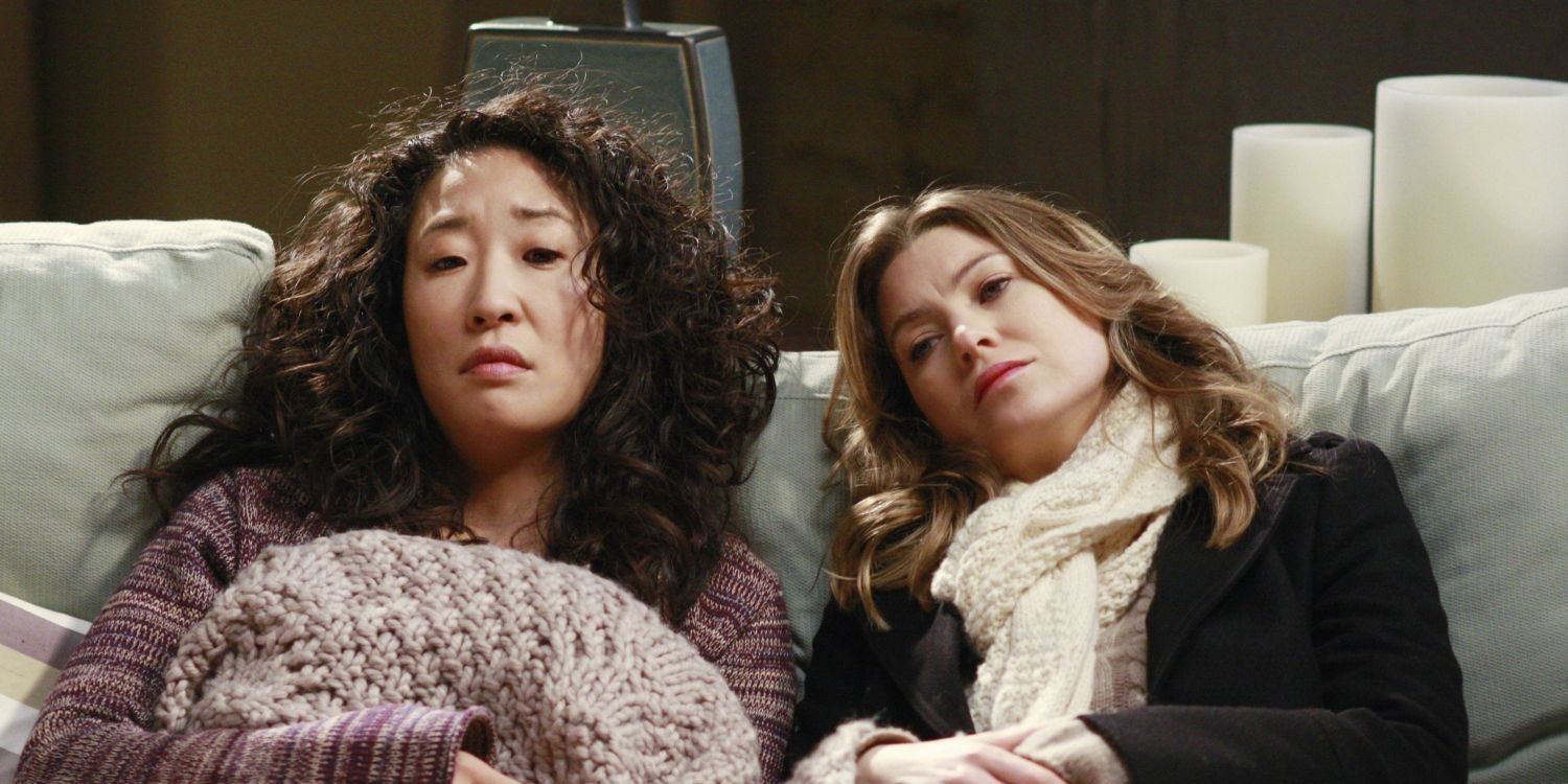 Meredith and Cristina in Grey'a Anatomy