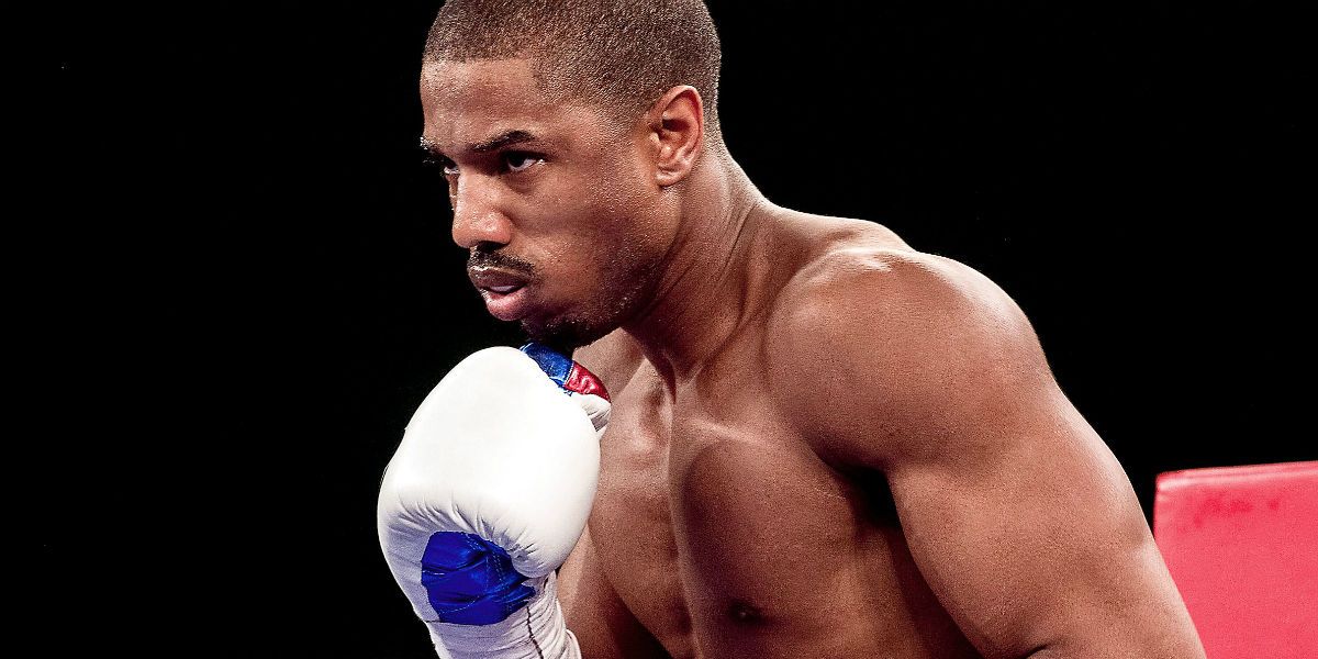 Michael B. Jordan as Creed fighting in the ring