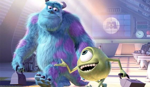 Mike and Sully in Monsters Inc.