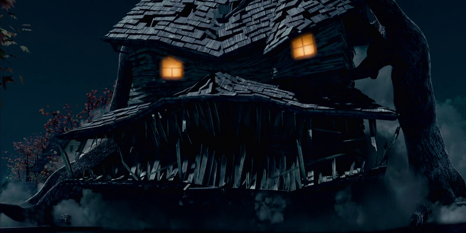 An angry haunted house in Monster House