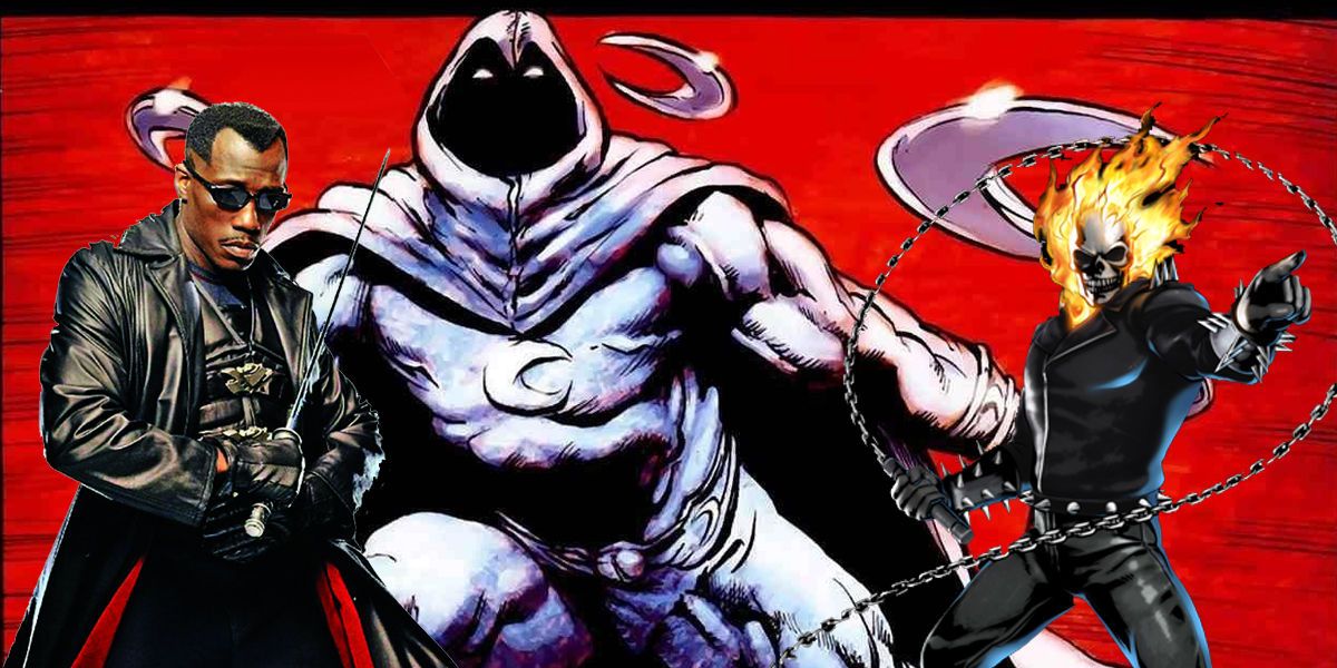 Moon Knight, Blade and Ghost Rider