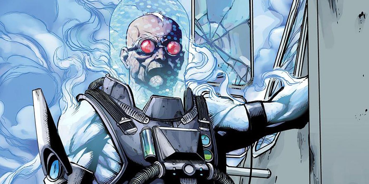 Mr Freeze in his cryogenic suit in the Batman comics