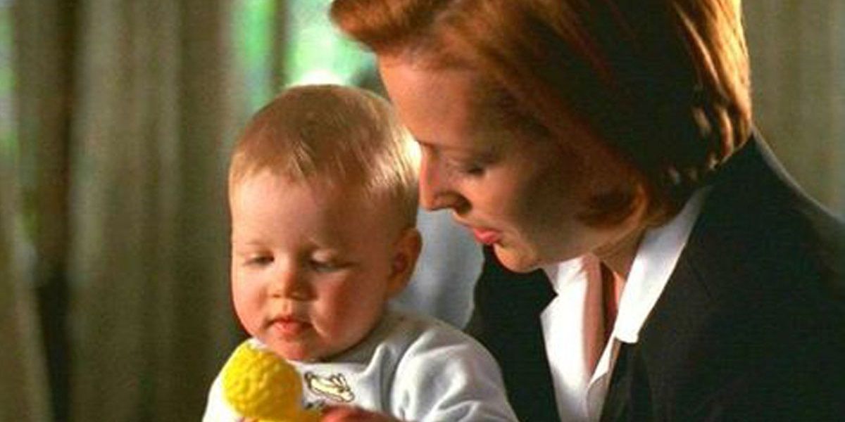 Scully and William in The X-Files