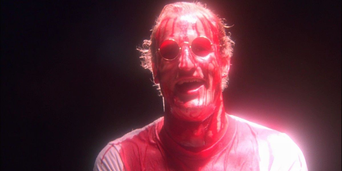 Woody Harrelson covered in blood in Natural Born Killers