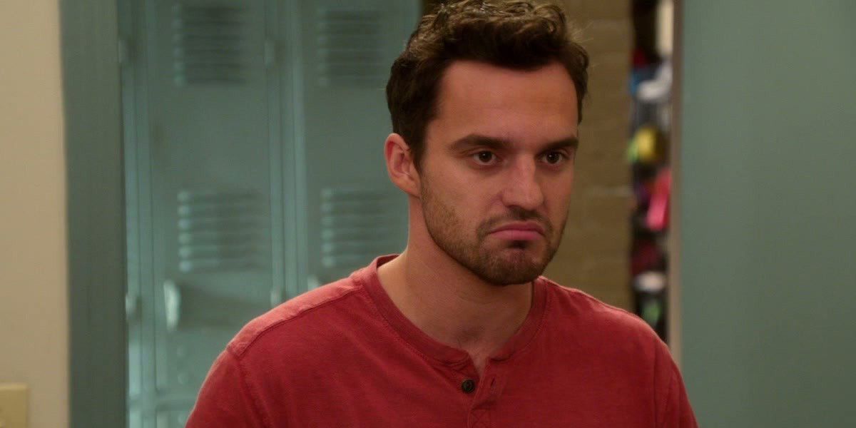 Nick Miller frowning in New Girl