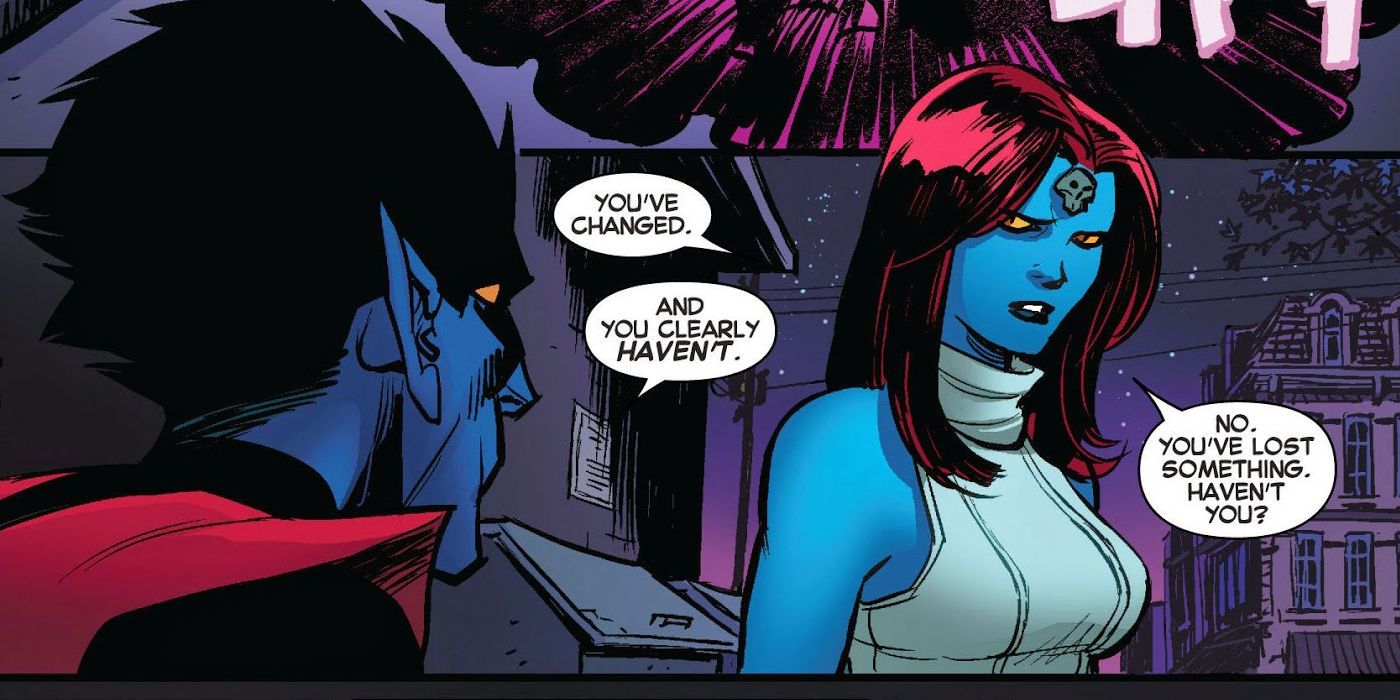 X-Men Nightcrawler and Mystique