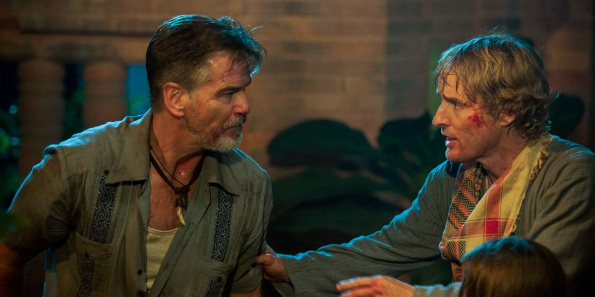 Pierce Brosnan and Owen Wilson in No Escape