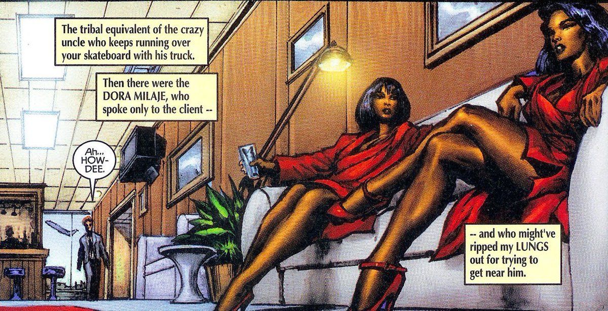 Okoye and the Dora Milaje in the Black Panther comics