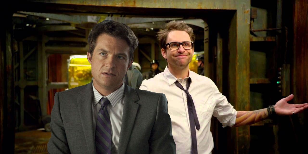 Jason Bateman and Charlie Day in PAcif Rim Horrible Bosses - Most Ridiculous Movie Crossovers