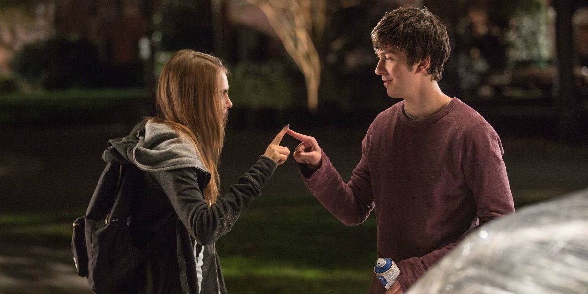 Cara Delevingne and Nat Wolff in Paper Towns