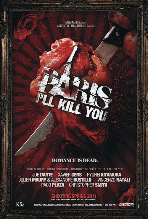 Paris, I'll Kill You movie poster - a series of short horror films