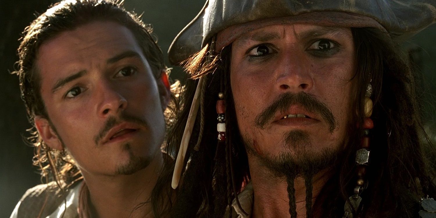 Pirates of the Caribbean Curse of the Black Pearl, Johnny Depp, Orlando Bloom